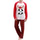 thumbnail image 2 of Pijama de Navideño familiar y estampado de sombrero blusa de manga larga + pantalones de patrón a cuadros ; Papá-M, 2 of 4