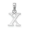 thumbnail image 4 of Diamond2Deal 14K White Gold Block Letter X Initial Pendant for Women, 4 of 6