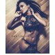 thumbnail image 1 of Conjunto de ropa interior sexy de encaje con pestañas sexys para mujer Perspectiva de tres puntos Tentación, 1 of 1