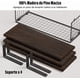 thumbnail image 5 of HAWOO Repisas Flotantes, 3PCS Repisas para Baño con Cesta de Alambre, Recamara, Cocina, Sala, Fáciles de Instalar, 40x15.2 CM (Marrón),Marrón, 5 of 15