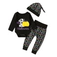 thumbnail image 2 of Kayannuo Baby Clothes Fall Newborn Infant Baby Boy Girl Letter Romper Pants Hat Outfit Set, 2 of 8