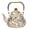 1.5L, variant on 2.5L Classic European Teapot Pear Shape Gold Tone Handle Stainless Steel Handle Dragonfly Ornament Kettle for Family Tea Gift