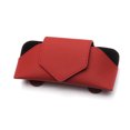 thumbnail image 1 of Car Sun Shadow Glasses Clip Leather Auto Case Organizer Car Eyeglasses Storage Case Automobile Interior Card Ticket Key Eyeweare Holder Red, 1 of 6
