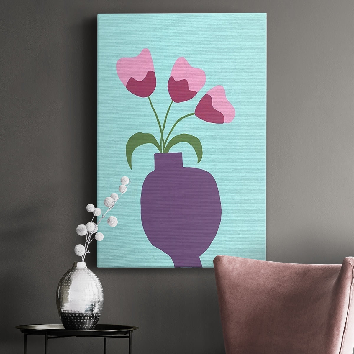 Modern Blooms I Premium Gallery Wrapped Canvas - Ready to Hang