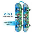 thumbnail image 2 of Minecraft 31" Lenticular Complete Skateboard, Battle Scene, Kids Ages 6+, Green, 2 of 8