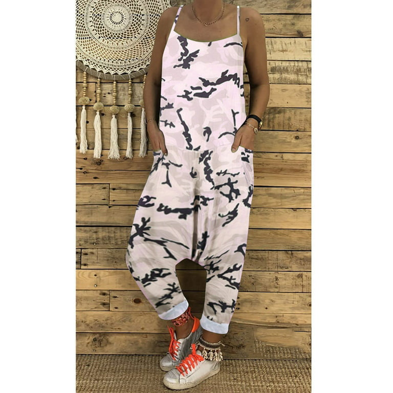 Aayomet Bodycon Jumpsuit For Women Women Print Camouflage Loose