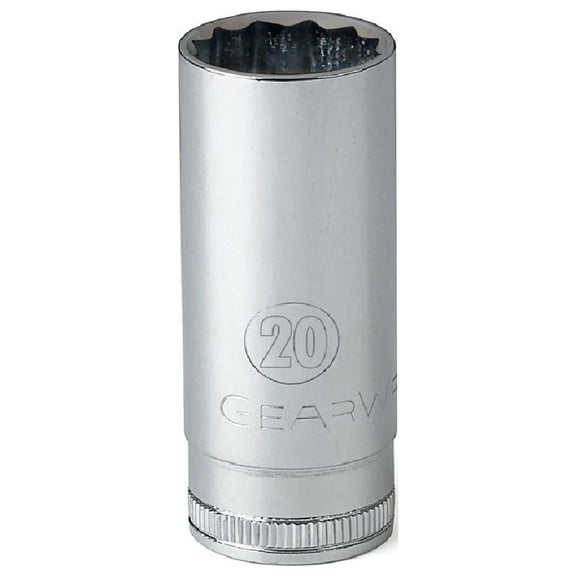 GearWrench 80783 1/2" Drive 6 And 12 Point Metric Deep Length Sockets