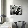 thumbnail image 3 of Nawypu  Highland Cow Wall Art Canvas Black and White Cow Prints Farmhouse Wall Decor Longhorn Cattle Picture Stretched and Framed Ready to Hang, 3 of 4