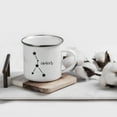 thumbnail image 2 of Koyal Wholesale Zodiac Sign Campfire Coffee Mug Cancer Star Constellation, Minimalistic Black, 2 of 5