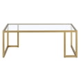 thumbnail image 6 of Evelyn&Zoe Oscar 45" Wide Rectangular Coffee Table in Brass, 6 of 7