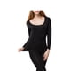 thumbnail image 1 of Minnieouse Ropa de abrigo Ropa interior de invierno Camisa térmica Tamaño compacto de moda Práctico para usar Mano de obra fina Suavidad Ropa femenina Ropa interior Negro XXL Minnieouse AP013669-04, 1 of 6