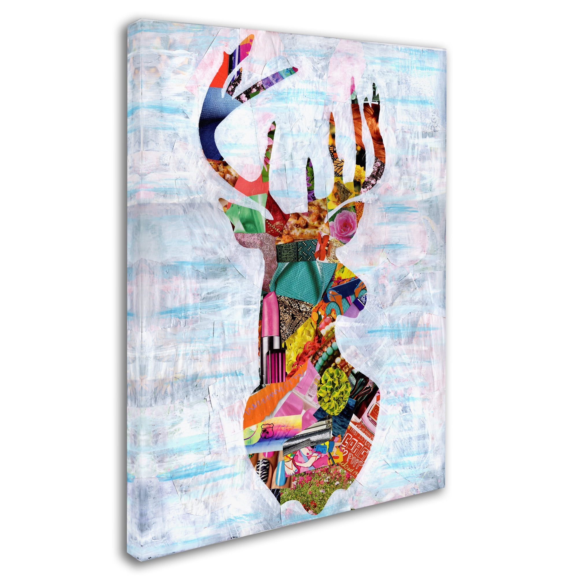 Trademark Fine Art 'Deer' Canvas Art by Artpoptart