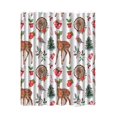 thumbnail image 1 of Cortina de Ducha Navideña de 180x200 Cm Accesorios de Decoración Navideña Lavable con 12 Ganchos Cortina de Baño Versátil Hecha de Tela Impermeable Estilo B, 1 of 9