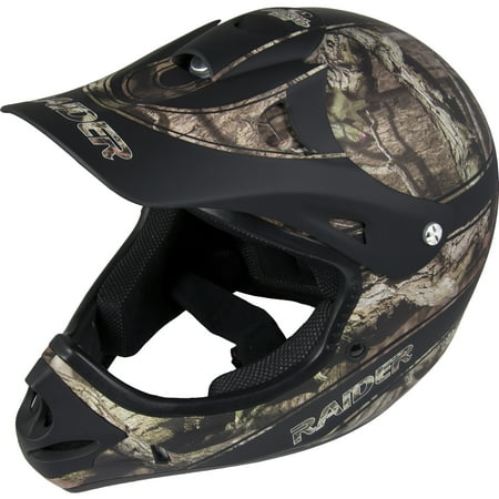 Raider Ambush Motocross ATV Off-Road Helmet DOT Approved Mossy Oak - Medium