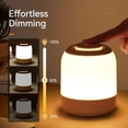 thumbnail image 6 of Warm Atmosphere Bedside Night Light, Touch Control, Switchable Warm Light, White Light, Adjustable Brightness, USB-C Charging, For Bedside, Reading, Coffee Table, Living Room Atmosphere Light, 6 of 10