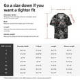 thumbnail image 7 of Xecao offers the Rose Flowers for Men's Casual Short-sleeved Shirt, a button-up collared shirt with a pocket, perfect for beach vacations and yacht travel in the XX-Large size., 7 of 7