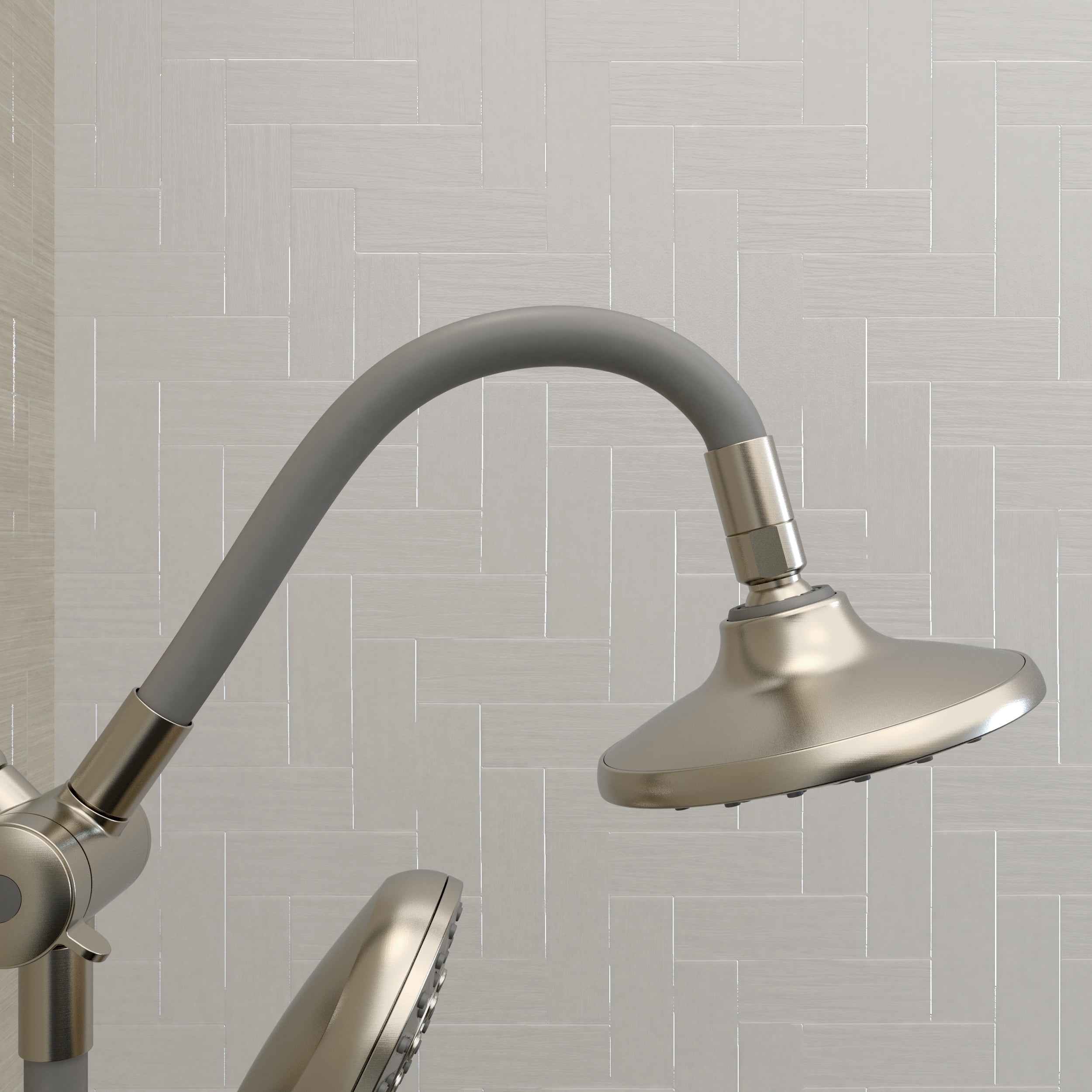 Belanger SYM022BN Retrofit Shower Head and Hand Shower System, Brushed Nickel