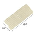 thumbnail image 5 of Bowayaoa Clearance Extra Long Non-Slip Bath Mat 39x16 Inch, 200 Suction Cup Shower Floor Mat - PVC Machine Washable Bathroom Mat for Elderly Safety, Anti-Mold Drainage Holes, 5 of 7