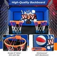 thumbnail image 3 of Costway Dual Shot Basketball Arcade Game with 8 Game Modes Electronic Scoring Blue, 3 of 10