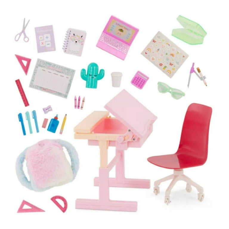 Our Generation School Dreams Modern Desk with Tilt Top Accessory