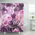 thumbnail image 1 of Cortina de Ducha de Baño ABPHQTO Abstracta con Flores de Acuarela Étnica Paisley 165x180 cm, 1 of 2