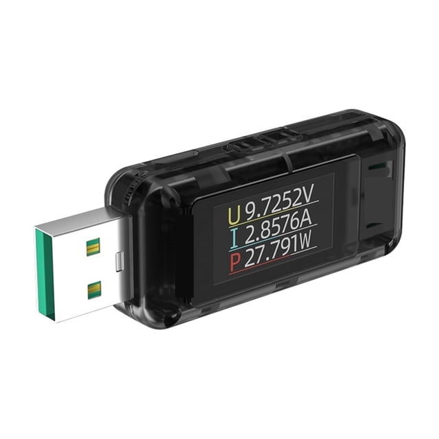 A2/Q Usb Tester Type C Current Voltage USB Power Meter DC Wattmeter Ammeter Power Bank Charger Indicator Detector Tools 8A ,Improved Measurement Accuracy