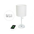 thumbnail image 2 of LimeLights Stick Lamp with USB charging port and Fabric Shade, 2 of 8
