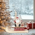 thumbnail image 4 of Adornos navideños, regalos navideños, trineo de madera navideño, reno, Papá Noel, decoración de mesa navideña dimensional, figura navideña rural creativa, adorno decorativo para el hogar, adornos de m, 4 of 6