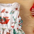 thumbnail image 4 of Afdoent Toddler Girls Dress Xmas Kids Baby Girls Cartoon Printed Sleeveless Dress Christmas Clothes 18-24 Months, 4 of 9