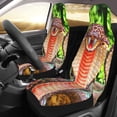 thumbnail image 3 of Fotbe Cobra Snake Pattern Automotive Seat Covers for Cars Trucks and SUVs – Car Seat Covers for Front Seats,Protective Seat Covers,Vehicle Seat Covers, Set of 2, 3 of 9