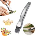 thumbnail image 1 of 2pcs Kitchen Scallion Shred Silk Knife Stainless Steel, 1 of 5