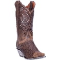 thumbnail image 1 of Dan Post Peek-A-Boo Brown Women's Western Boot, 1 of 7