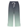 thumbnail image 5 of yillto Womens Capri Pants with Pockets Gradient Loose Workout Drawstring Cropped Pant Summer Casual Capris, 5 of 5