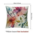 thumbnail image 4 of Fenyluxe Decorative Pillow Covers for Couch Forest Abstract Green Beauty Texture Purple Botanic Bloom Botanical Painting Exotic Begonia Nature Decorative Square Pillow Covers for Couch 2pcs White, 4 of 7