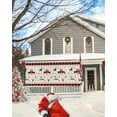 thumbnail image 5 of Christmas Garage Door Banner Cover 6 x 13 ft, Christmas Trees Snowflake Elks Black Red Plaid Buffalo Beige Christmas Garage Door Decorations Christmas Backdrop Decor for Winter New Year Xmas Party, 5 of 6