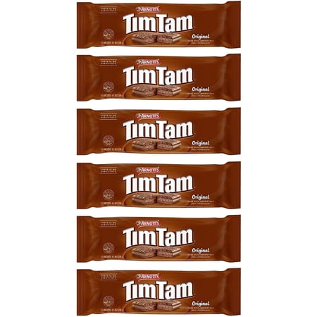 Tim Tam Cookies Arnotts (Value Pack Of 6 x 200g EA) Australian Original Chocolate Biscuits - 66 Biscuits Total