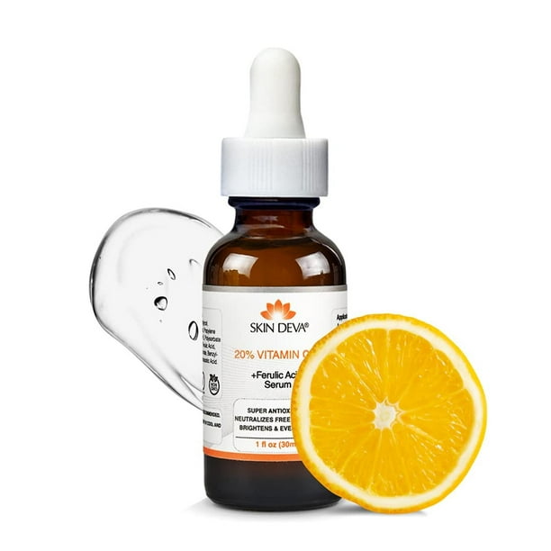 Serum Antioxidante con Vitamina C y E Ácido Ferúlico para Luminosidad y Antienvejecimiento