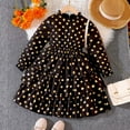 thumbnail image 2 of Sngxgn Toddler Girls Dresses Long Sleeve Tutu Party Dress for Girl(Black,150), 2 of 8