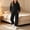 Black, variant on OGLCCG Girls 2 Piece Outfit Set, Winter Soft Sherpa Fleece Hooded Pullover Top and Jogger Pants Cozy Plush Loungewear Tracksuit for Girls(Gray,13-14year)