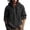 Black, variant on Men’s Hooded Long Sleeve Cotton Linen Shirt Solid Color Casual Spring Autumn Top