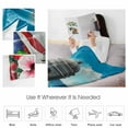 thumbnail image 4 of Puerto Rico Flag Frog Star Stripes Architecture Althea Port Throw Flannel Blanket 60x80In Super Soft Cozy Bed Blanket, Lightweight Plush Fuzzy Bed Throw for Bedroom Sofa Couch Living Room, 4 of 4