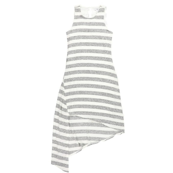 bar III Womens Tank Asymmetrical Cold Shoulder High-Low, Grey, Medium