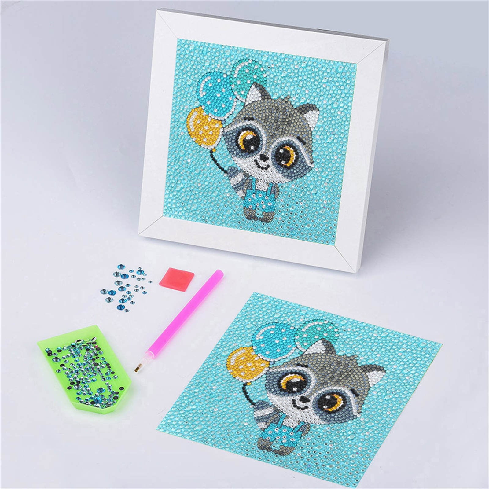 Diamond by Number Cute Diamond Dots for Kids Animal Diamond Kits