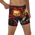 thumbnail image 4 of Lsque Chucky Pattern Men's Performance Stretch Underwear, Athletic Long Leg Briefs，Moisture-Wicking-Medium, 4 of 6