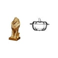 thumbnail image 1 of Figura de león majestuosa con tapa de cristal en forma de calabaza para dulces, adorno de mesa coleccionable para oficina, hogar, estantería, regalo d, 1 of 8
