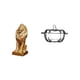 thumbnail image 1 of Figura de león, bombonera de cristal con tapa, adorno de calabaza de resina, recipiente decorativo de diseño único, ideal para fiestas, oficina, escri, 1 of 8