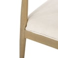 thumbnail image 4 of GDF Studio Derring Contemporary Fabric Upholstered Wood 7 Piece Dining Set, Beige, Light Ash, and Natural, 4 of 11