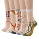 thumbnail image 1 of Calcetines transparentes con flores, calcetines tobilleros transparentes de encaje, calcetines transparentes de malla, medias cortas de seda para mujeres y niñas (5 pares), 1 of 5