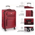 thumbnail image 3 of Wisdom 3 Piece Softside Luggage Set, 20/26/30 inch Expandable Suitcase with TSA Lock,Red - WD1622, 3 of 10