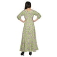 thumbnail image 3 of Moomaya Round Neck 3/4 Sleeve Long Dress For Women Plus Size Summer Clothing, 3 of 3